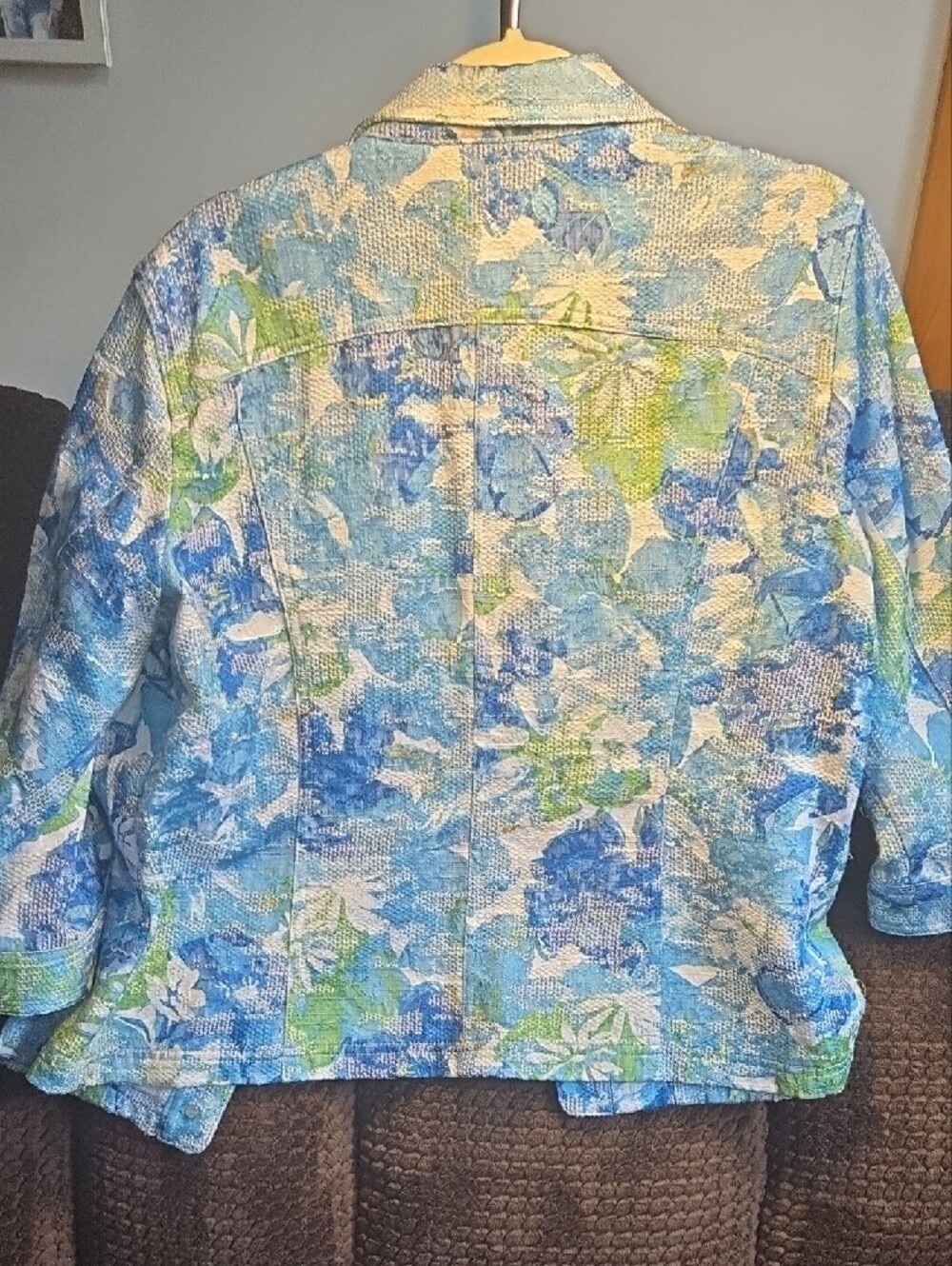 Christopher & Banks Blue, White & Green Floral Jacket - Picture 4 of 5